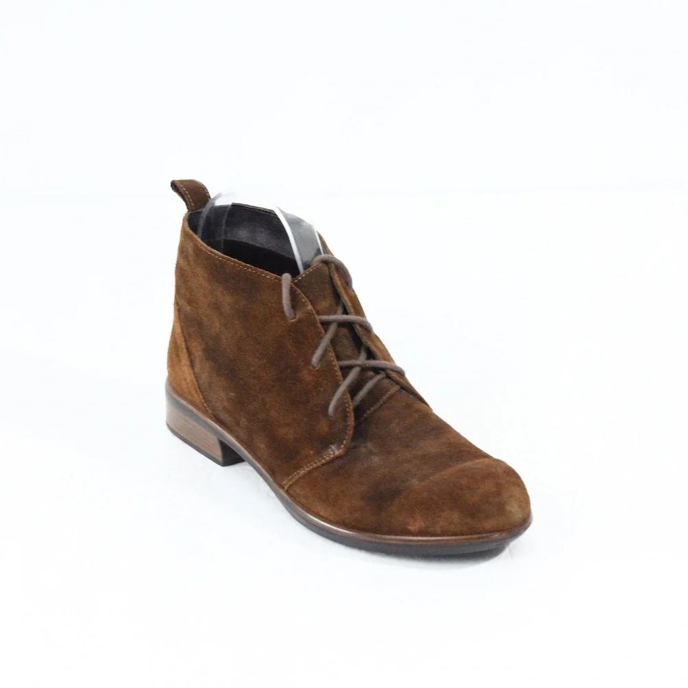 Naot Levanto Brown Boots Women Suede Bootie sz 7